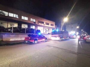 incendio officina gioia tauro