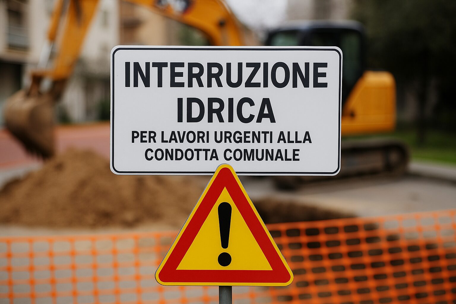 interruzione idrica per lavori urgenti