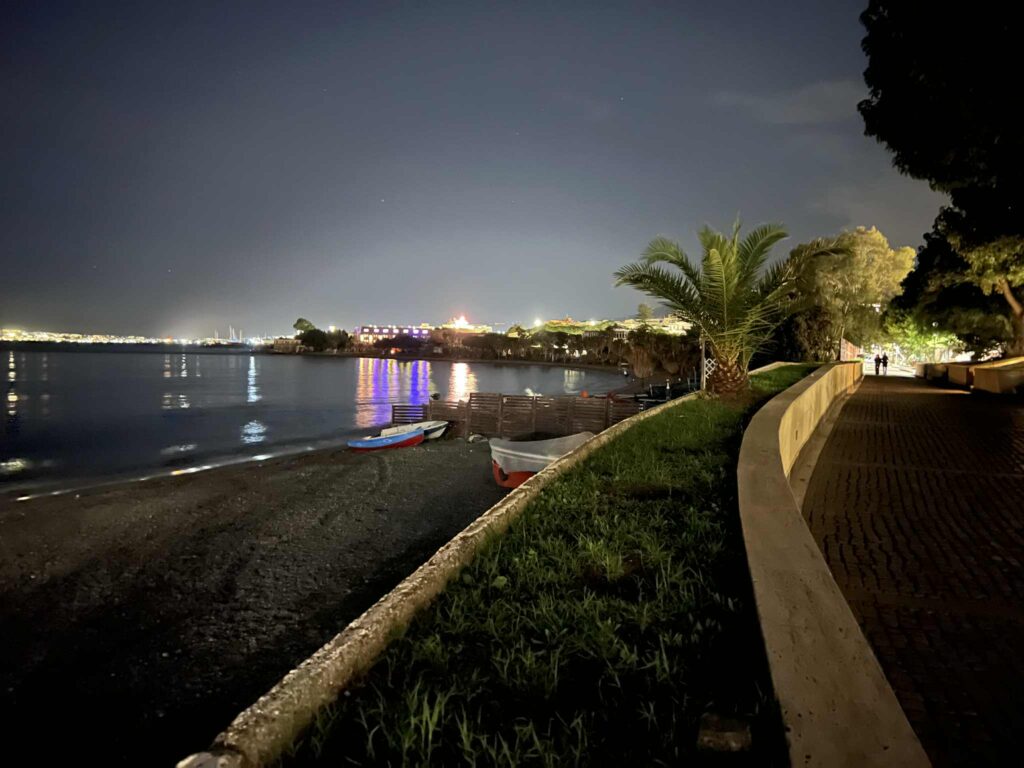 lido comunale al buio