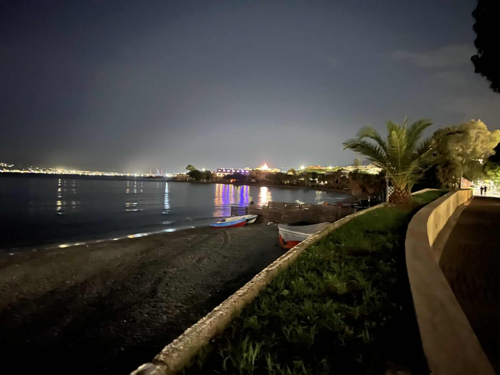 lido comunale al buio