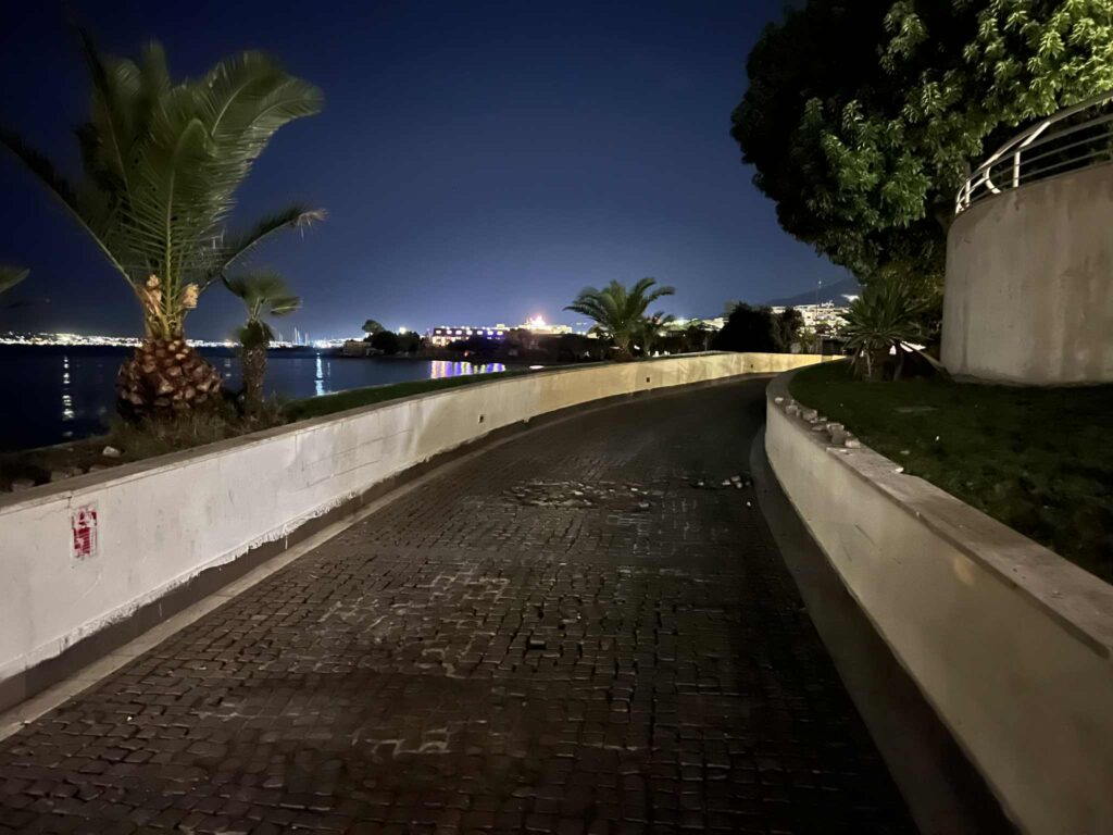 lido comunale al buio