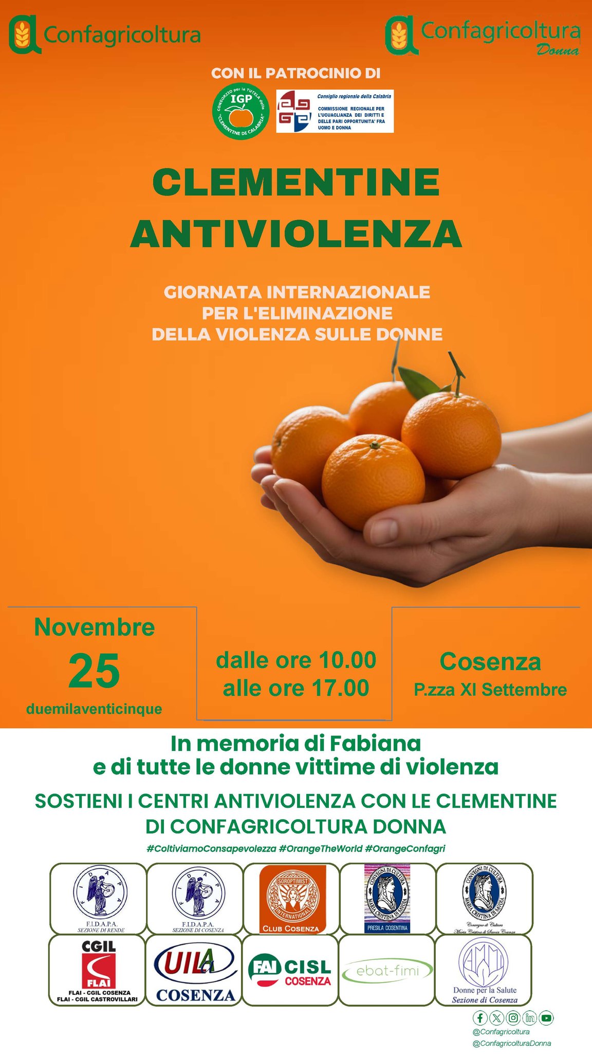 locandina Clementine Cosenza