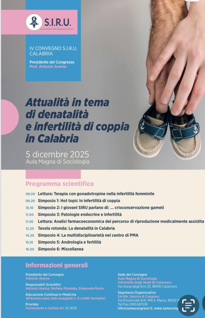 locandina congresso denatalità in calabria