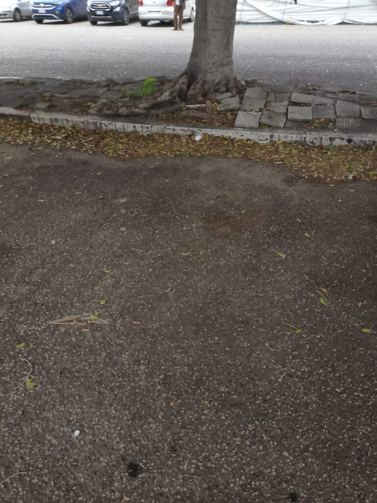 marciapiedi disastrati al ce.dir reggio calabria