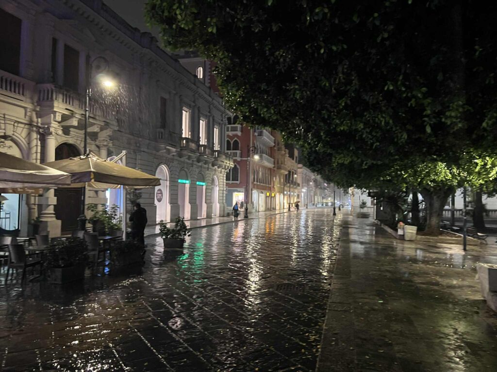pioggia a reggio calabria