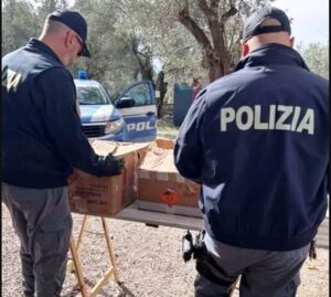 polizia materiale esplodente
