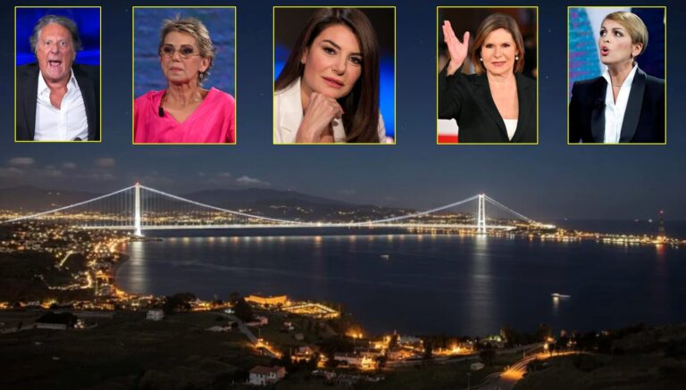 Ponte sullo Stretto: la Corte dei Conti, l’ex fidanzata di Berlusconi, Ilaria D’Amico, Enzo Iacchetti, Concita De Gregorio e Bianchina