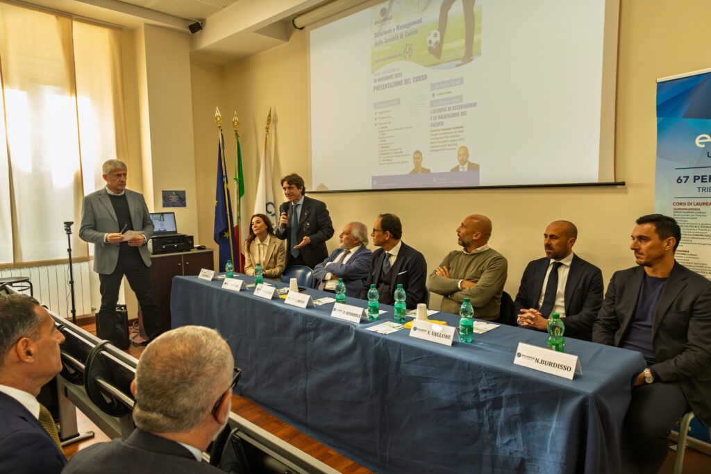 presentazione prima edizione del corso in direzione e managament per le società di calcio per diventare direttore sportivo