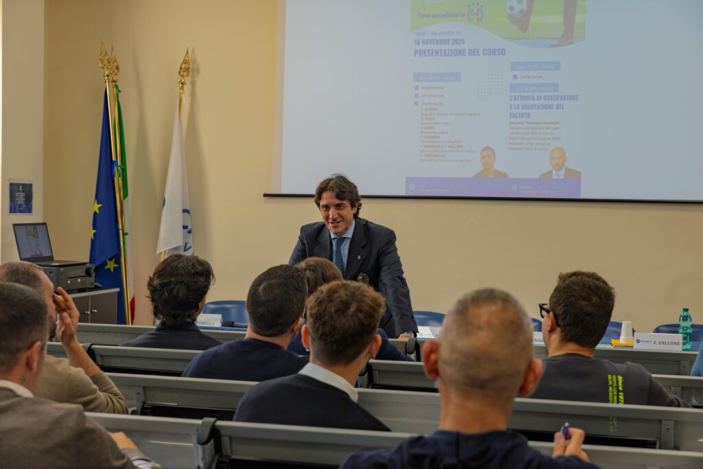 presentazione prima edizione del corso in direzione e managament per le società di calcio per diventare direttore sportivo