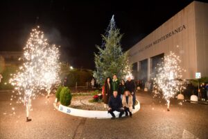 Apertura albero Natale Università