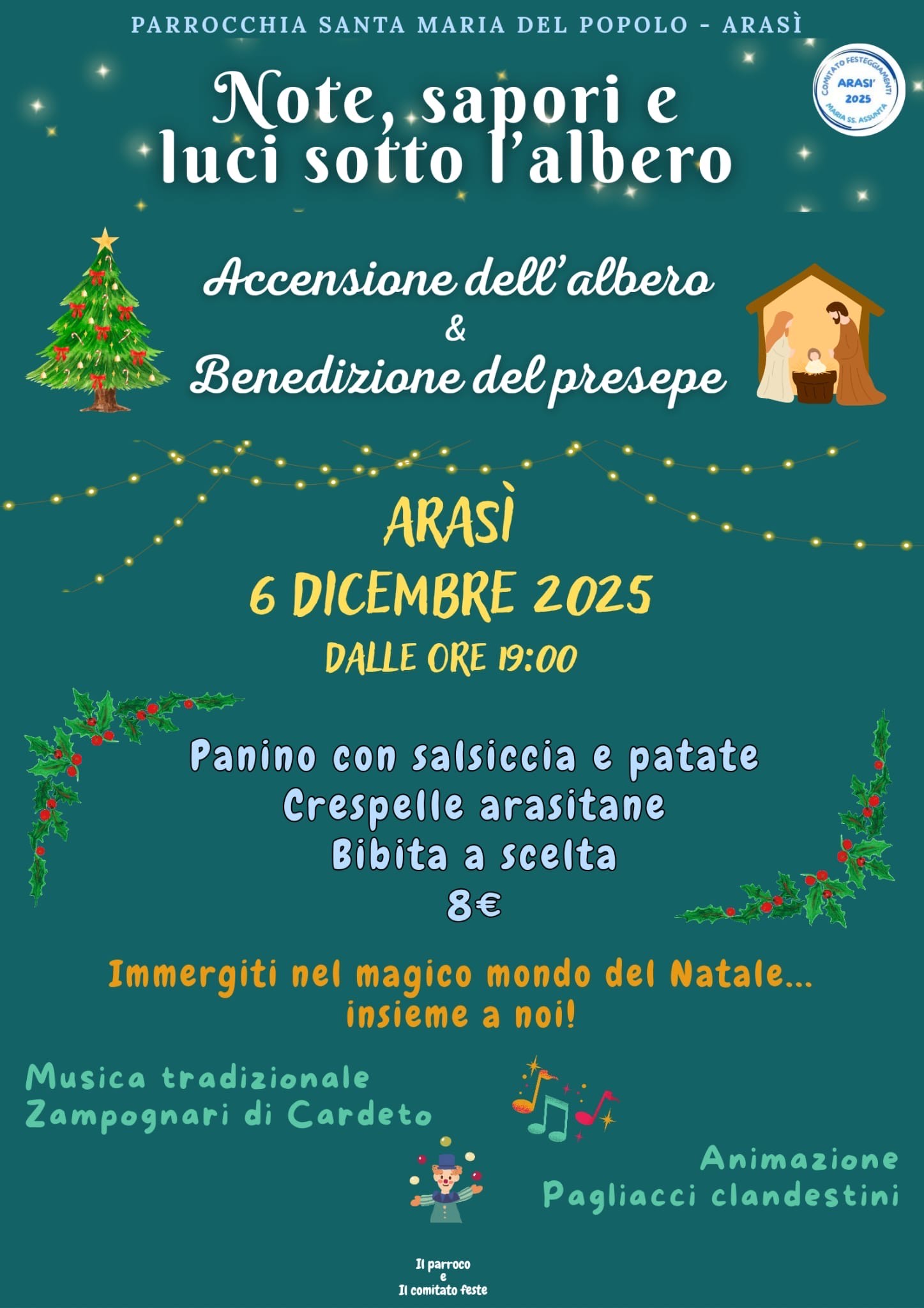 Arasì Note sapori e luci sotto l'albero