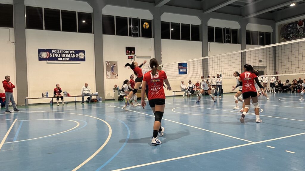 Azione di gioco Team Volley Messina serie C femminile