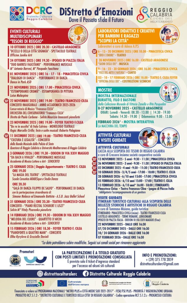 Calendario eventi DiStretto d'Emozioni 4-12