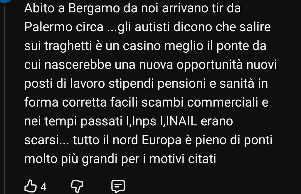 Commenti video Repubblica No Ponte