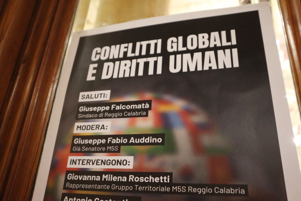 Conflitti globali e diritti umani evento Reggio Calabria M5S