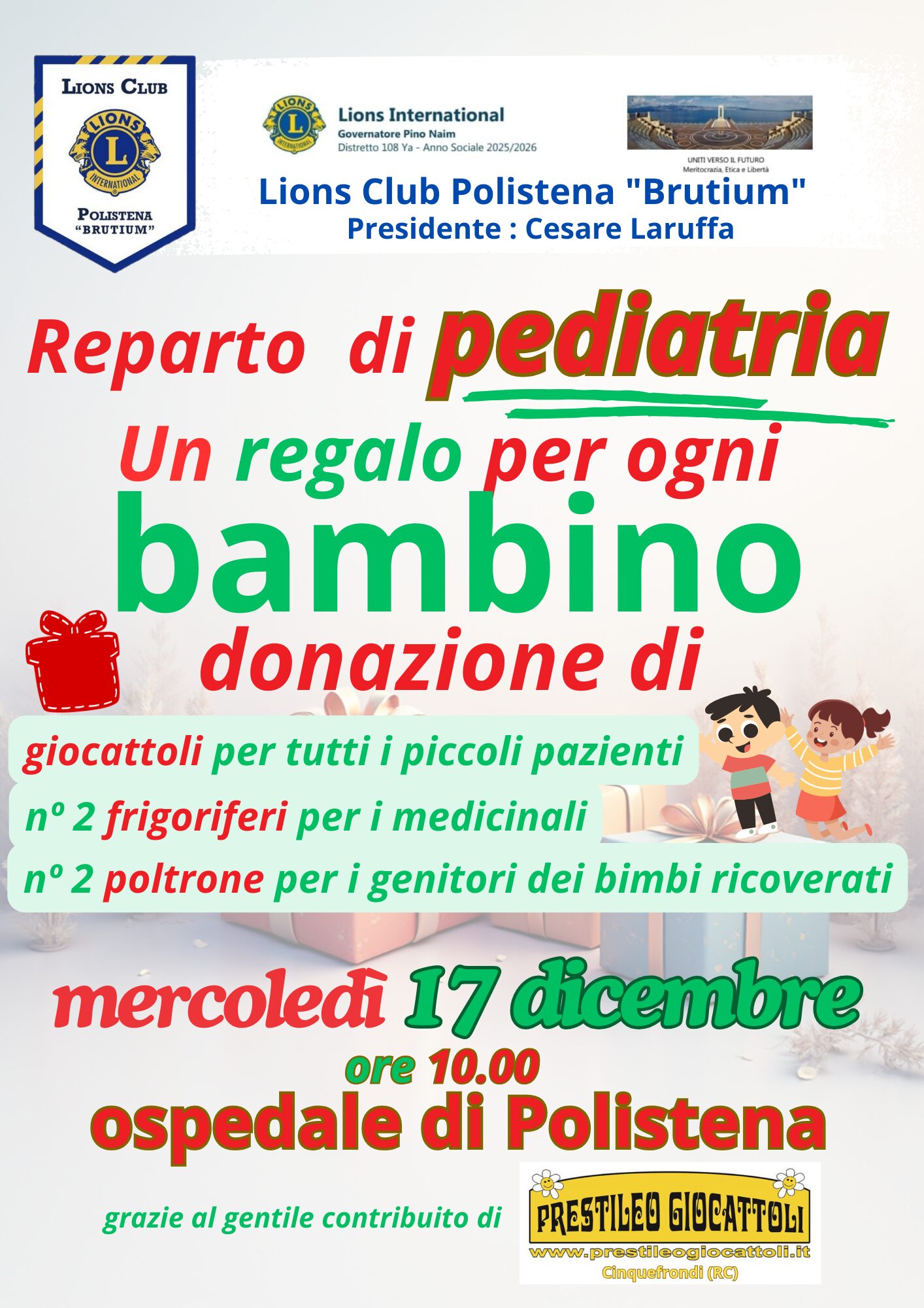 Evento Lions ospedale polistena