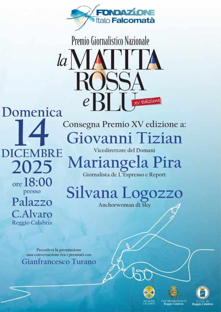 Invito XV edizione - Premio Giornalistico Nazionale La Matita Rossa e Blu