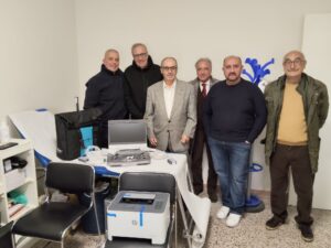 La presentazione dell'ecografo nello studio Vasta