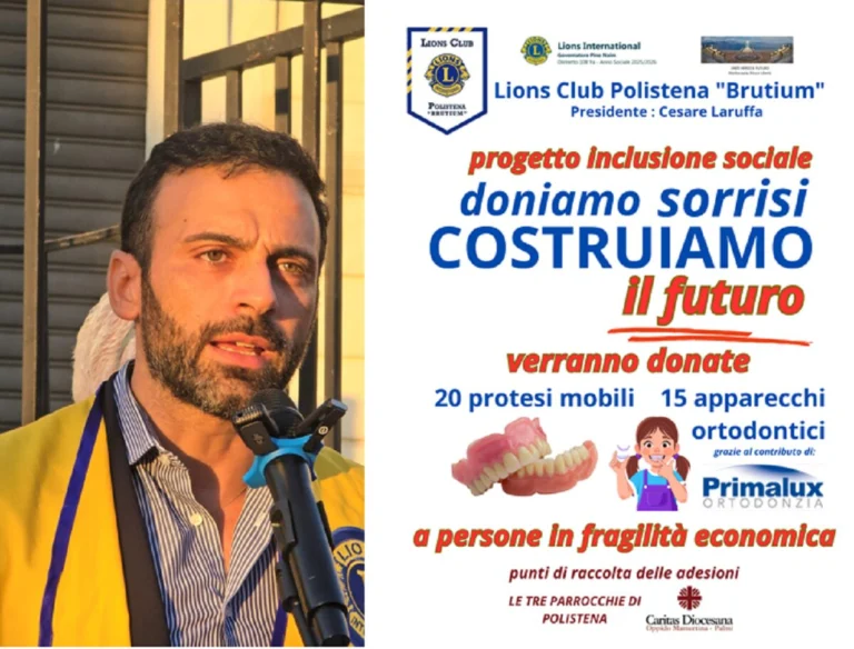 “Doniamo un sorriso, costruiamo il futuro”, importante progetto del Lions Club Polistena Brutium
