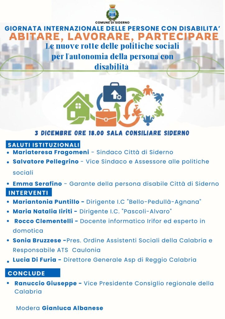 Locandina Abitare Lavorare Partecipare