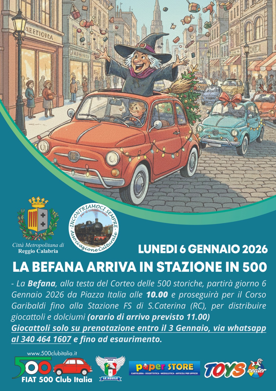 Locandina Befana Incontriamoci Sempre