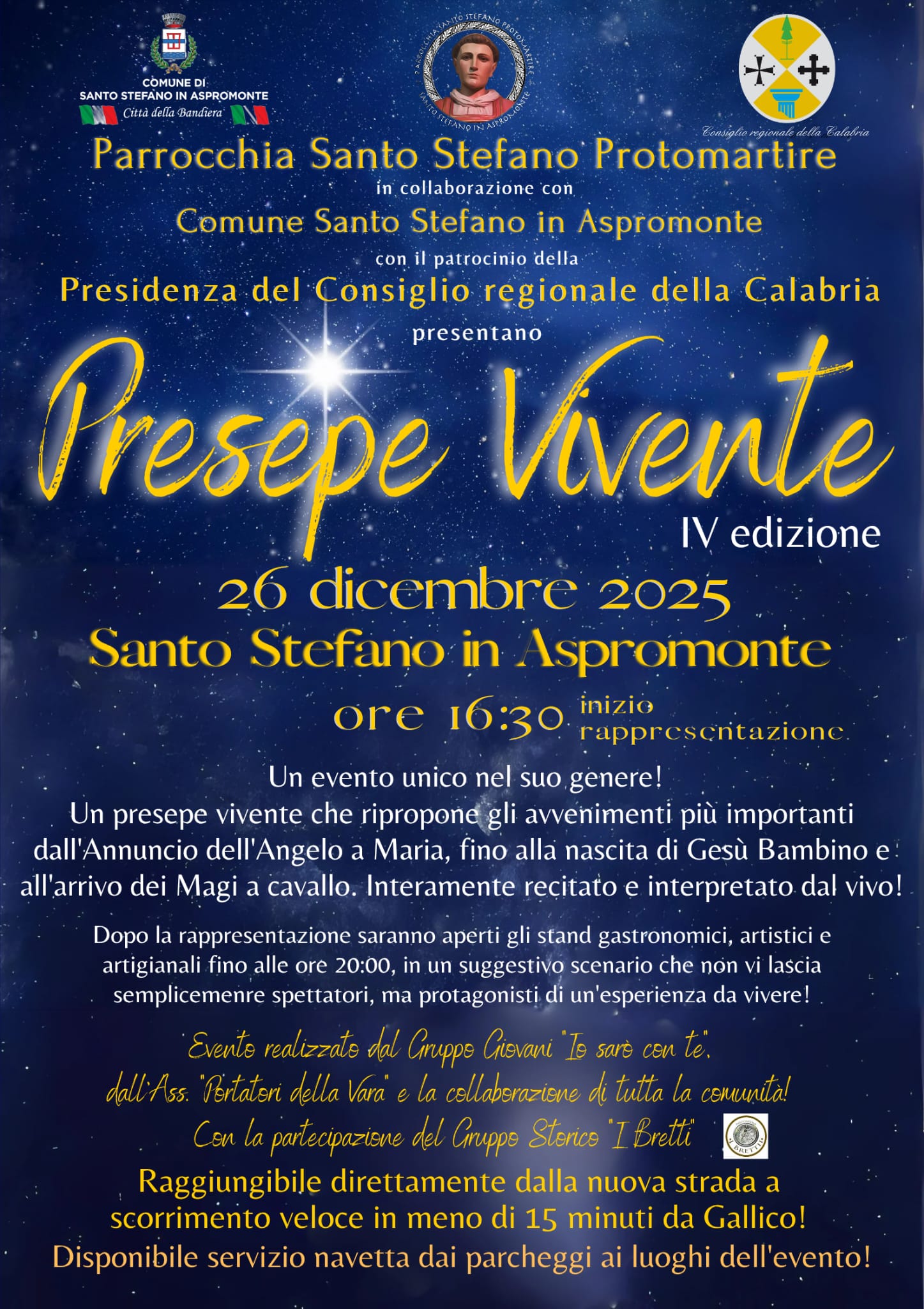 Locandina Presepe Vivente Santo Stefano