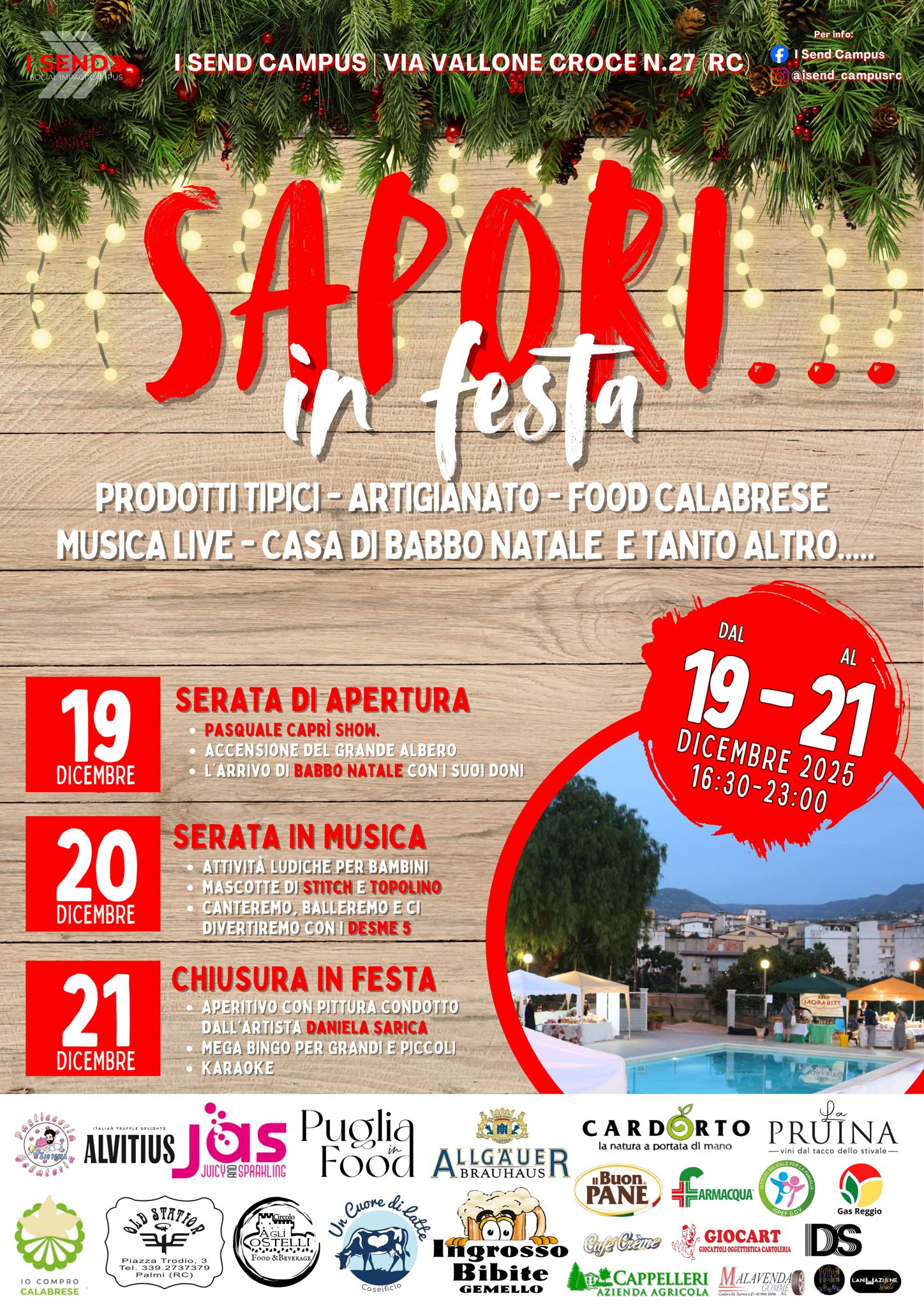Locandina Sapori in Festa 19-20-21 Dicembre