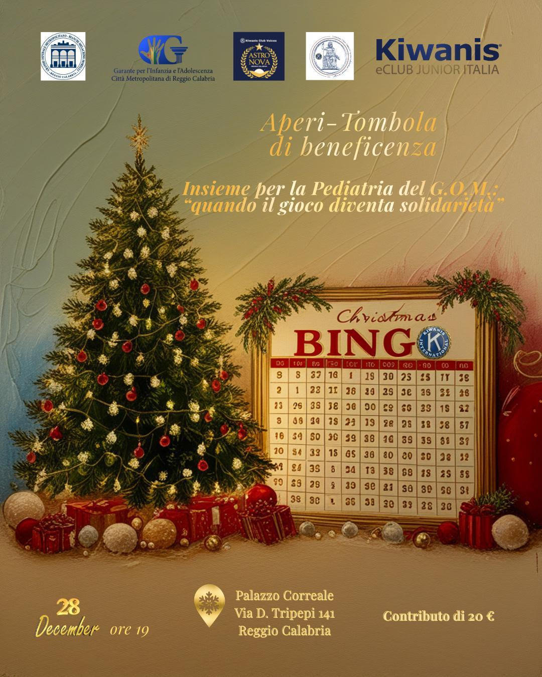 Locandina aperi-tombola beneficenza