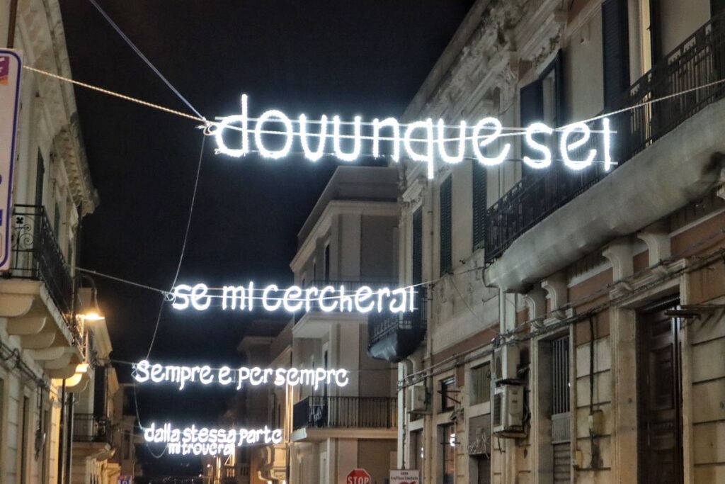 Luminarie Natale Reggio Calabria 2025