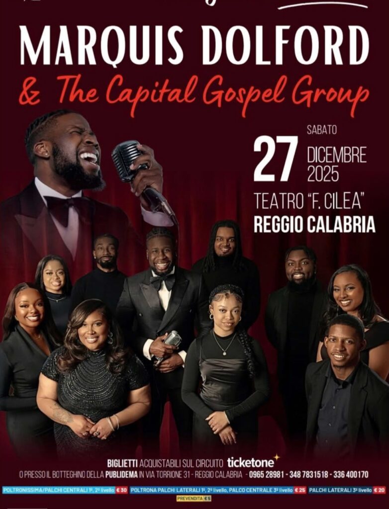 Marquis DOlford e il concerto gospel al cilea