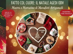 Volantino Festa di natale in azienda Elegante Verde e rosso