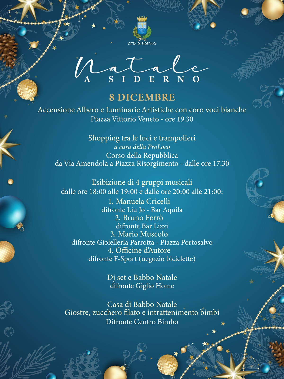 Natale a Siderno 8 dicembre