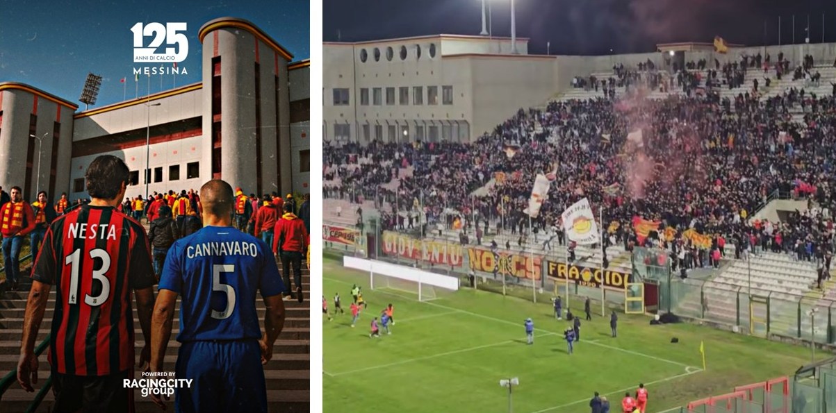 Nesta Cannavaro e stadio Franco Scoglio