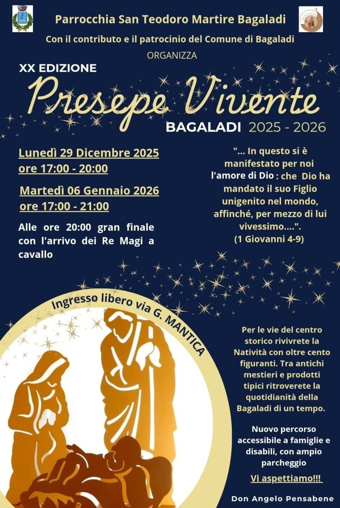 Presepe Vivente Bagaladi 2025-2026
