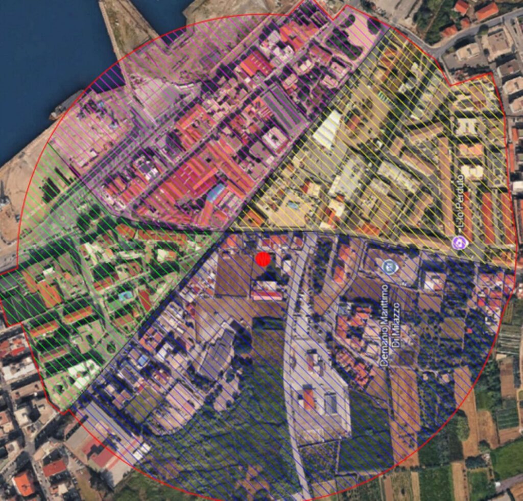 area evacuazione edifici per bonifica ordigno bellico a milazzo