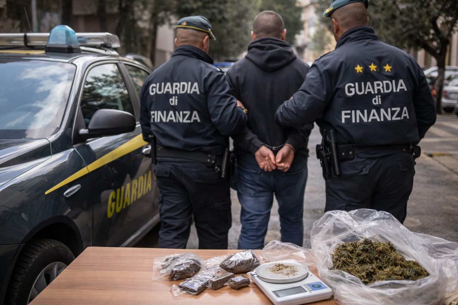 arresto gdf per droga