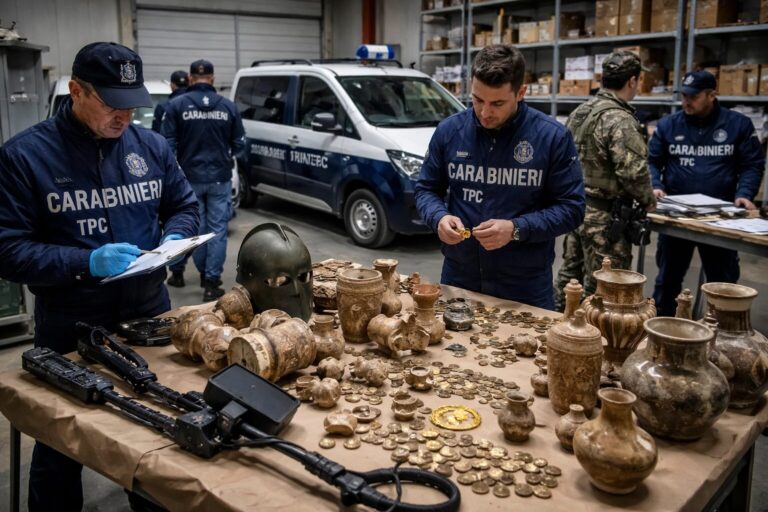 Traffico illecito di reperti archeologici e ‘ndrangheta: maxi operazione dei Carabinieri TPC tra Calabria e Sicilia