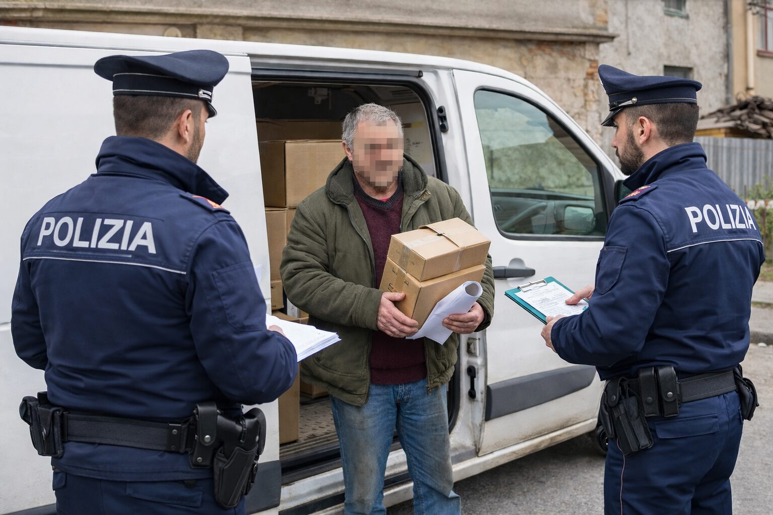 corriere truffa polizia
