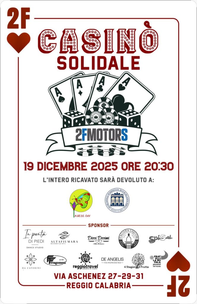 evento casinò solidale 2f motors