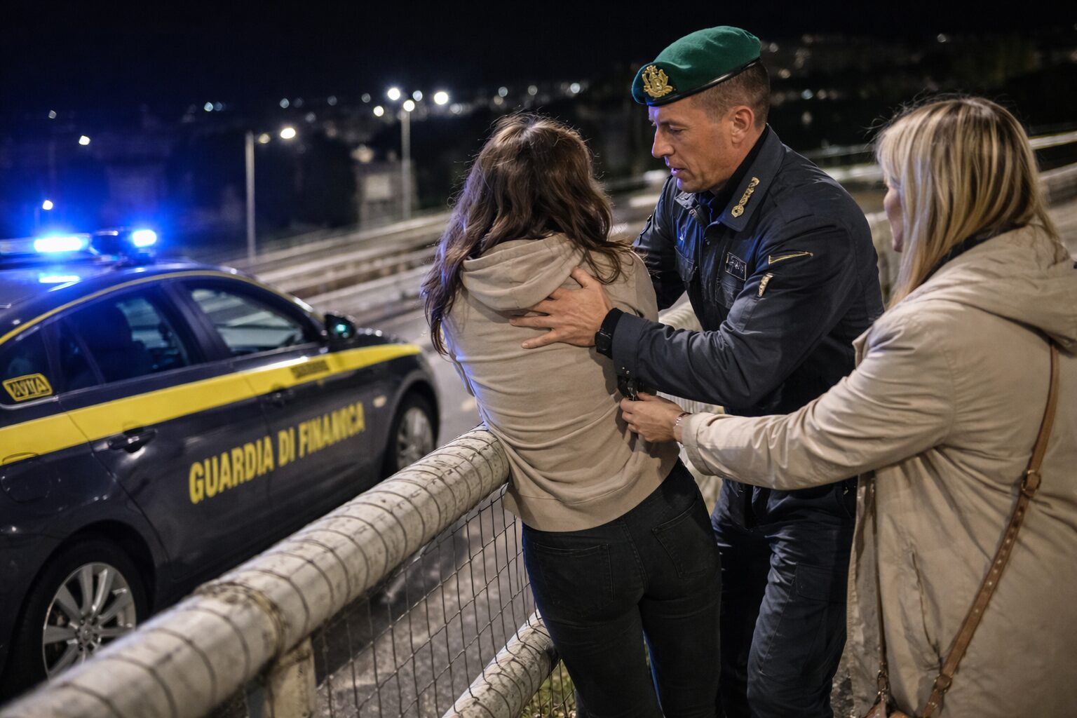 gdf salva giovane donna che tenta il suicidio