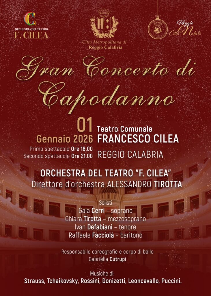 gran concerto di capodanno città metropolitana di reggio calabria
