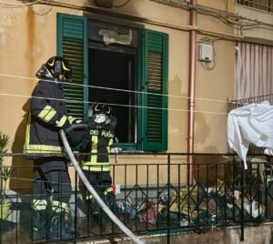 incendio abitazione messina