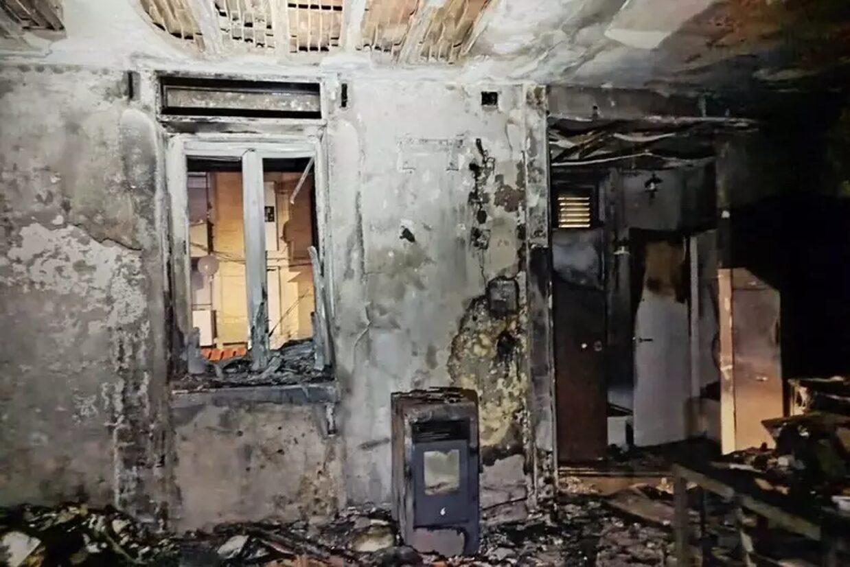 incendio archi abitazione