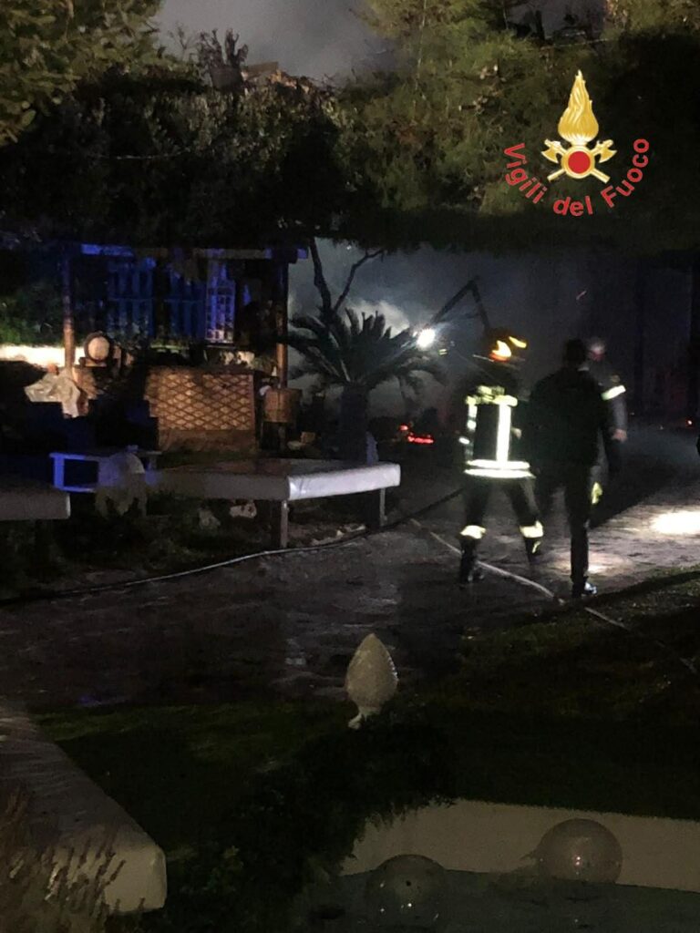 incendio sala ricevimenti