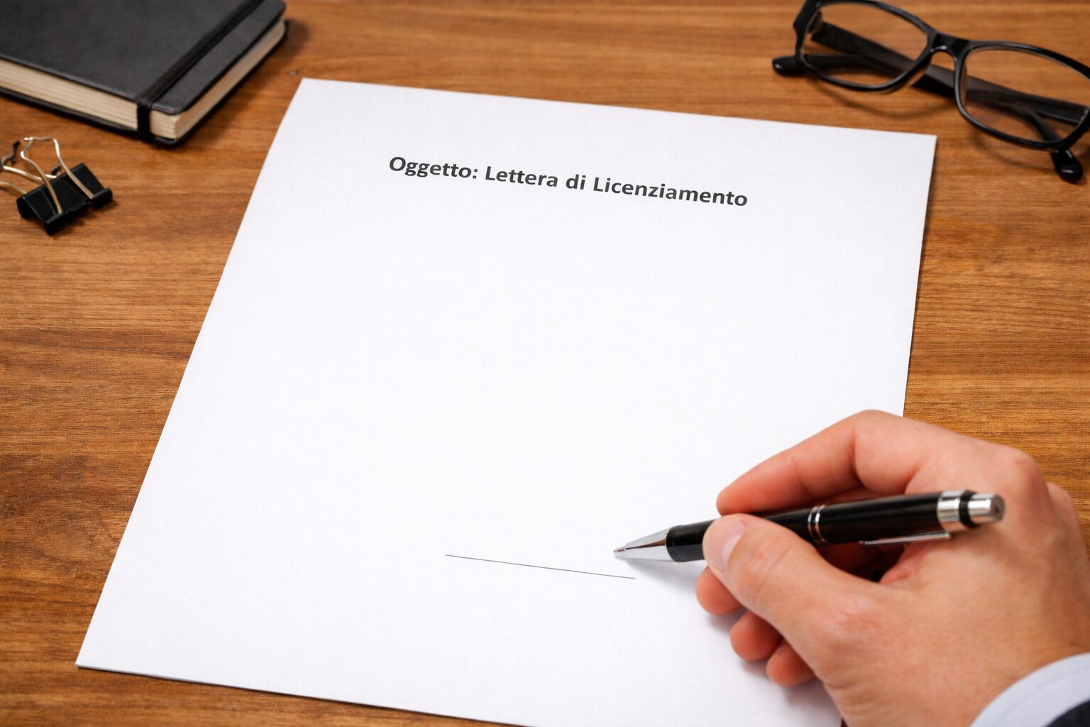 lettera di licenziamento