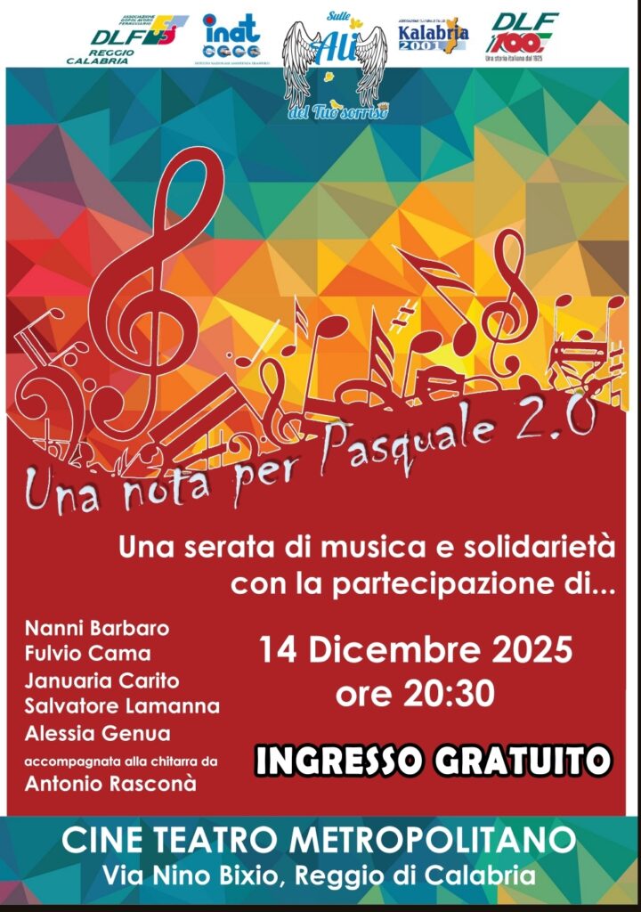 locandina evento una note per pasquale