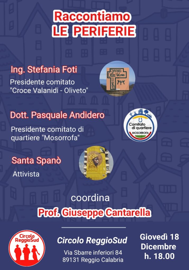 locandina incontro politico reggio sud
