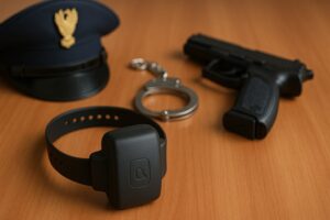 pistola manette braccialetto elettronico