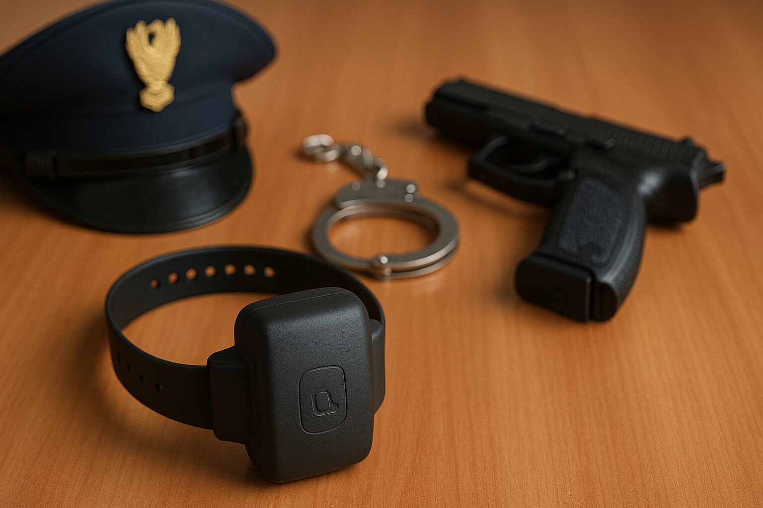 pistola manette braccialetto elettronico