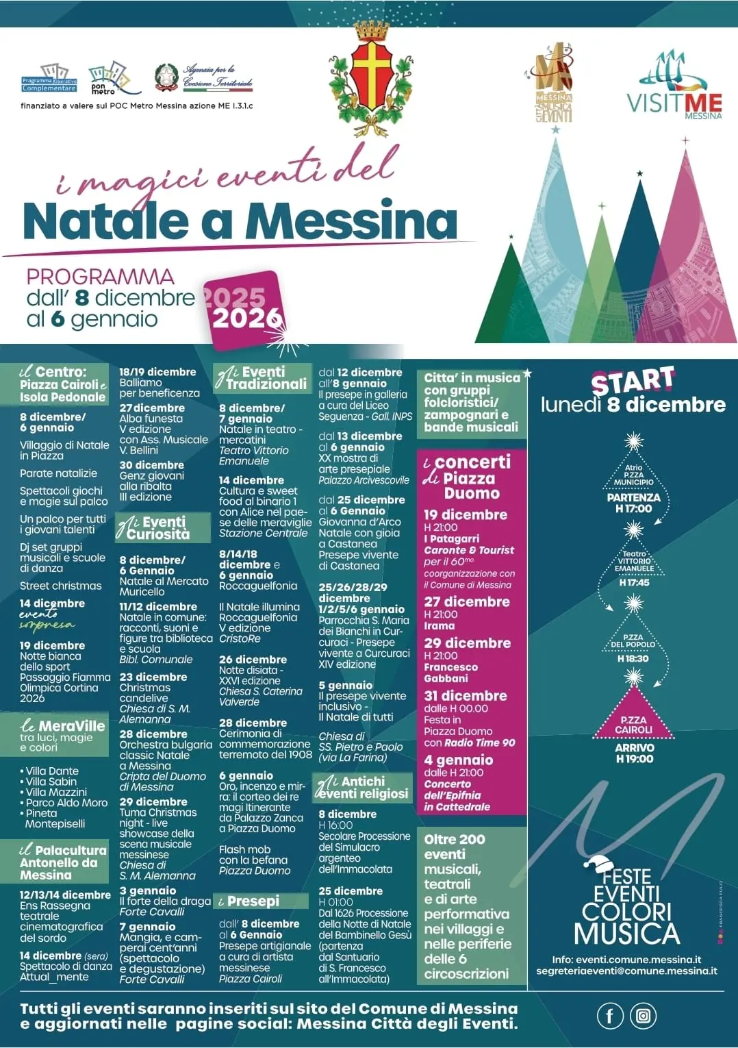programma natale messina 2025